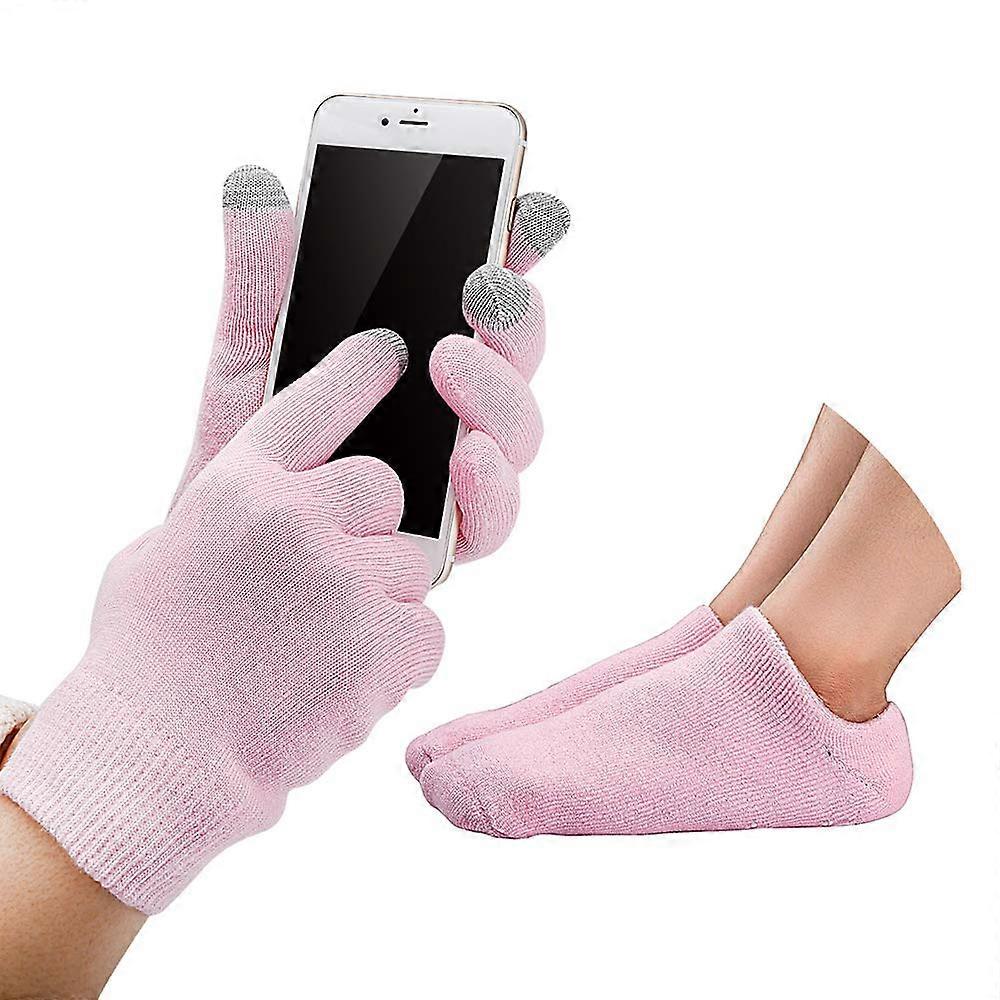 Touch Screen Gloves & Socks, Moisturizing Gel Socks and Gloves Set