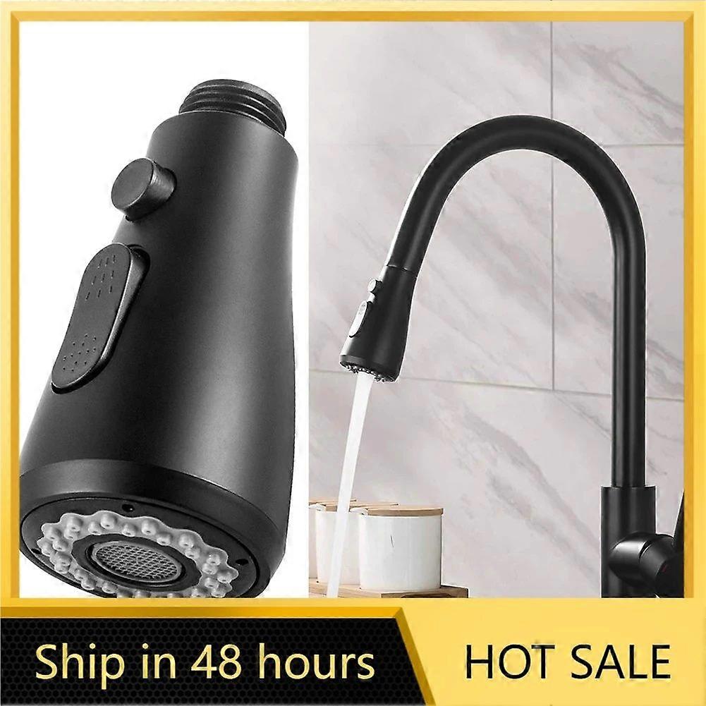 Black Faucet Filter Functions Kitchen Sink Spray Sink Filter Tap Pull Out Nozzle Bathroom Toilet Faucet Head For Household