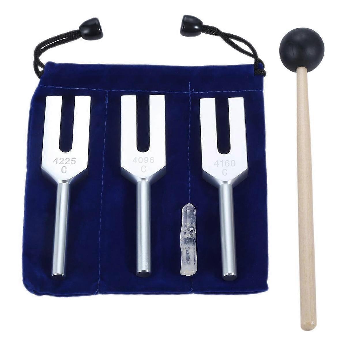 Tuning Forks Set 4096 Hz 4160 Hz 4225 Hz for Sound Healing, Musical Inst ent, Sound Vibration Tools, C