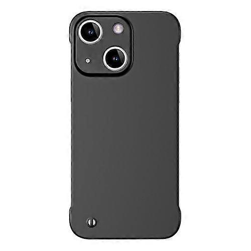 For iPhone 15 Frameless Metallic Paint Hybrid PC Phone Case