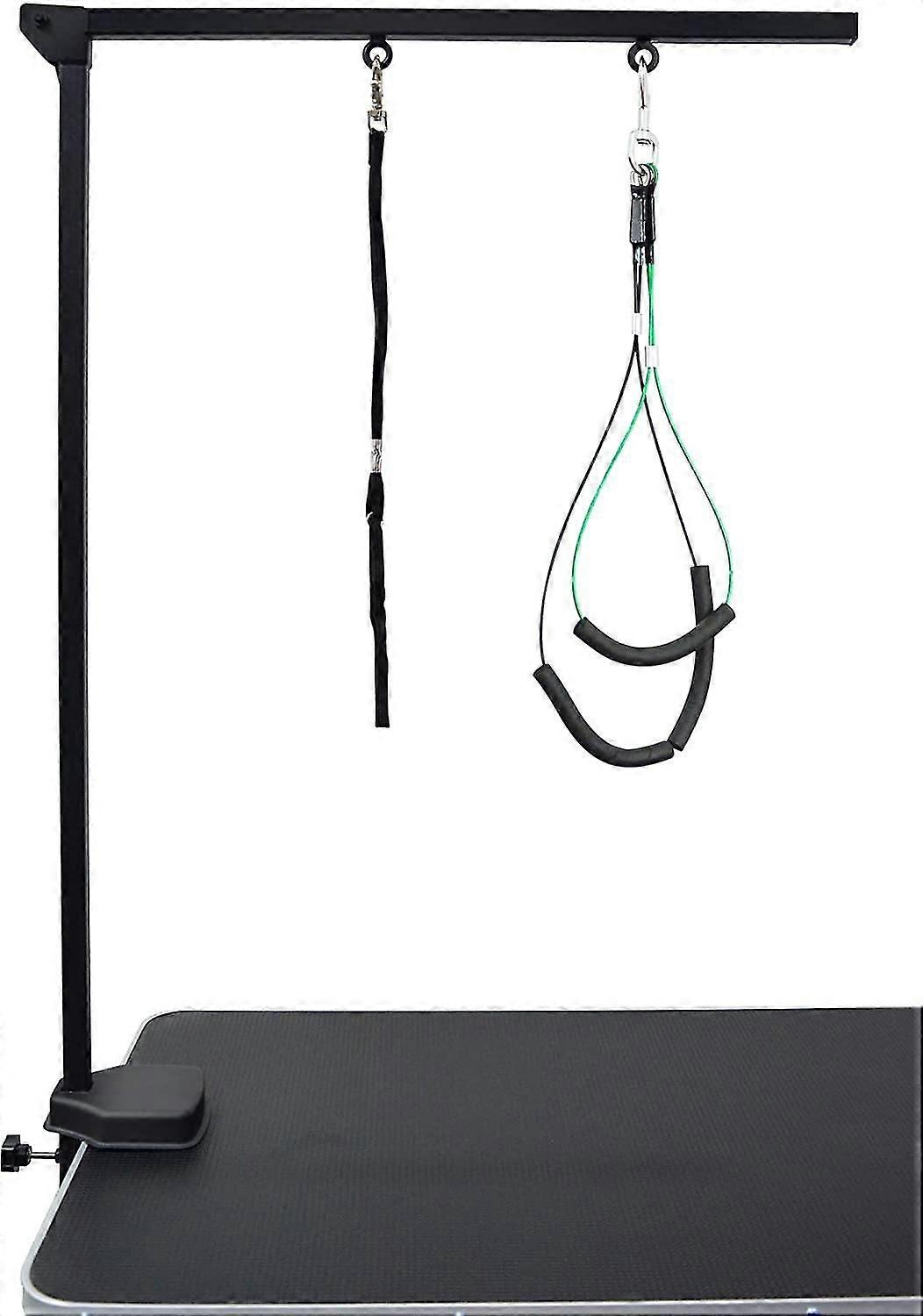 Pet Groo Arm With Clamp For Large And Small Dogs - 35 Inch Height Adjustable And Free Two No Sit Haunch Holder,9254