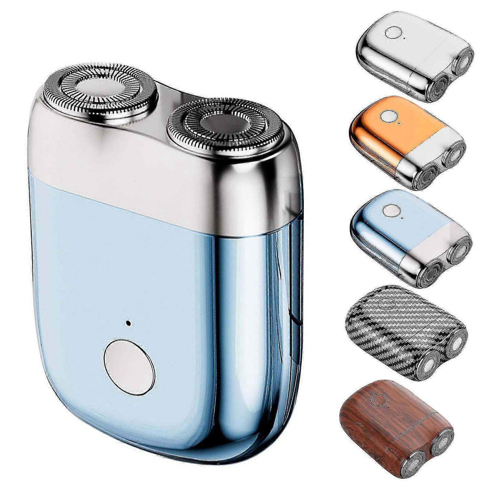 Waterproof Portable Mini Usb Rechargeable Cordless Electric Rotary Men's Shaver