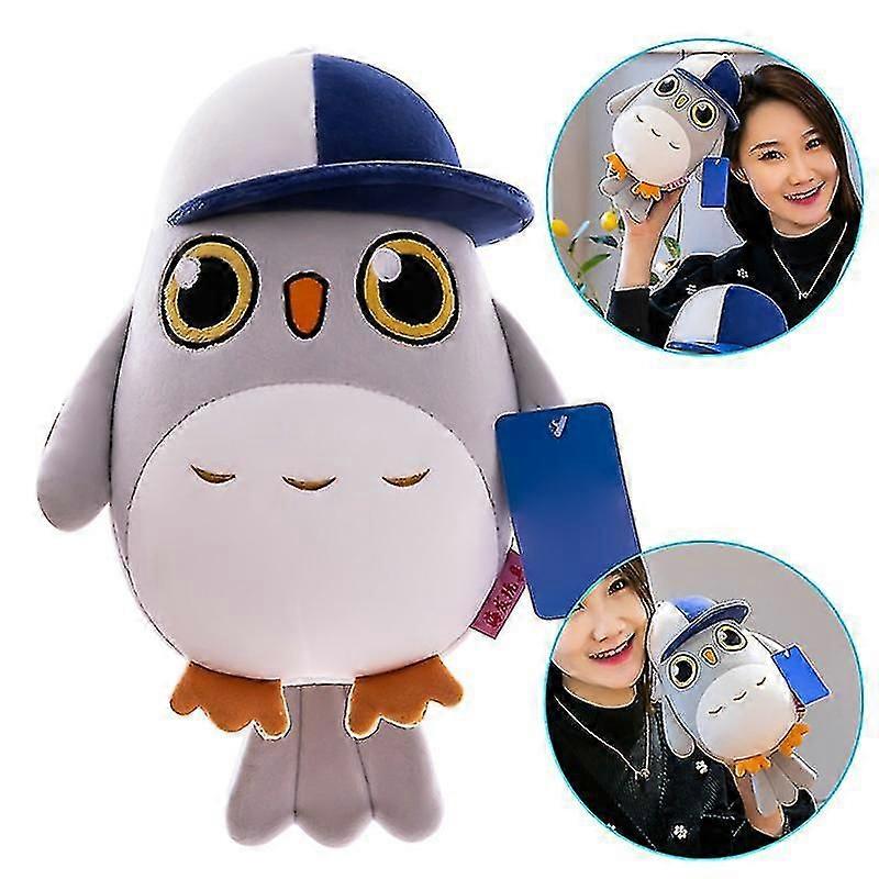 Cute Owl Plush Toy With Comfortable Cotton Filled Bottom To Hand Light Weight