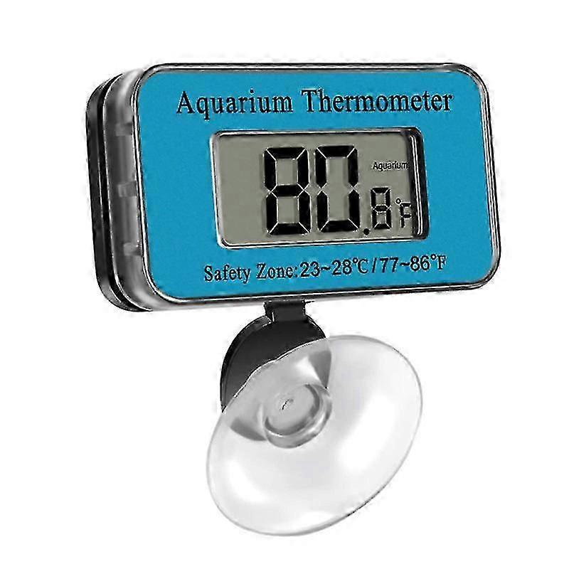 Aquarium Thermometer Lcd Digital Waterproof Thermometer With Suction Cup Fish Tank Water Temperature For Fish Like Betta