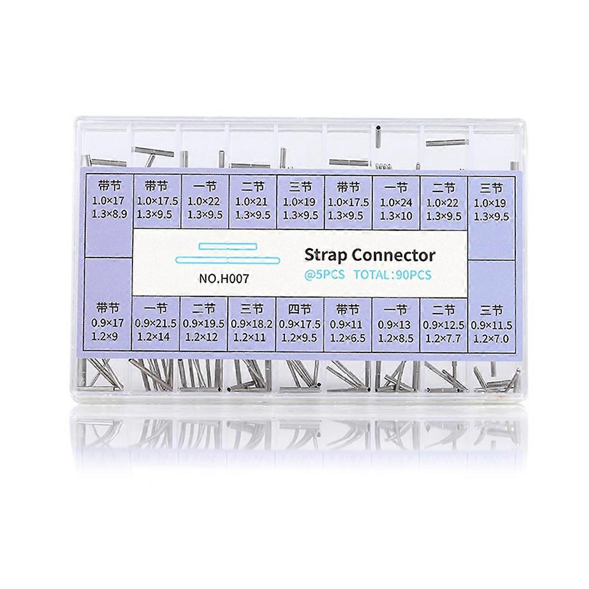 90Pcs Bracelet Removable Link Pin Tube Set for 35/38mm Constellation Clasp Watch Repair Tool for Wa