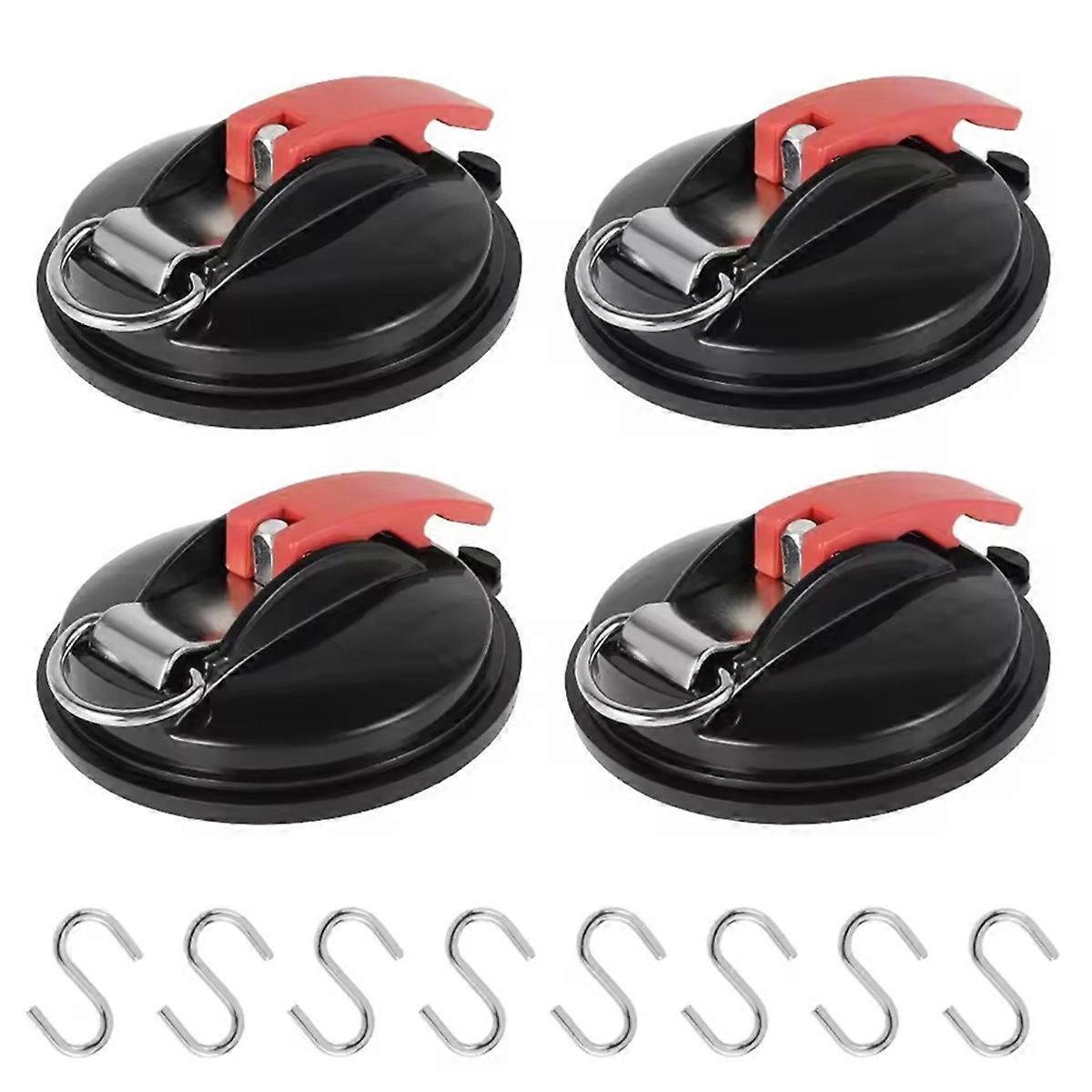 Vacuum Suction Cup Anchor with Fixed Hook Suction Cup Hook for Heavy-Duty Car Watch Strap Suitable