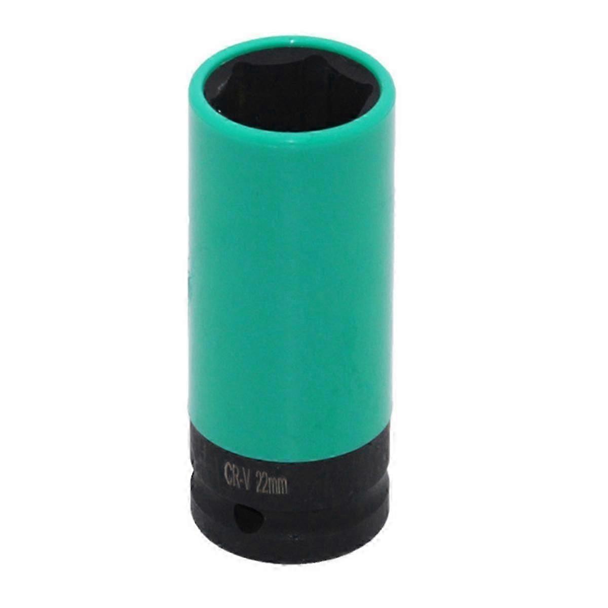 Wheel Protector Impact Socket Set 1/2 Inch Drive Lug Nut Socket, Color-Coded Protective Sleeve(15/1