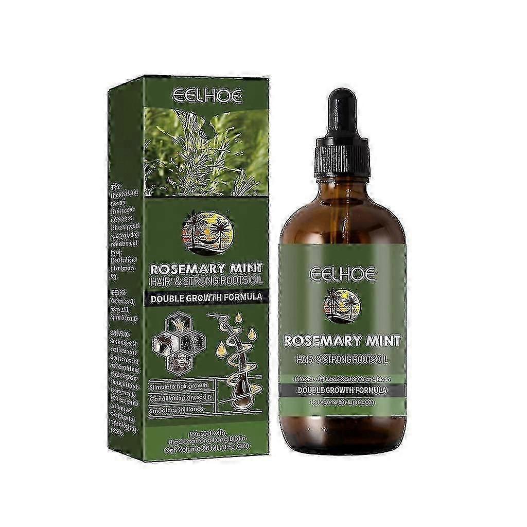 Rosmarin Mint Eterisk Olja Hår Växande Essens Split