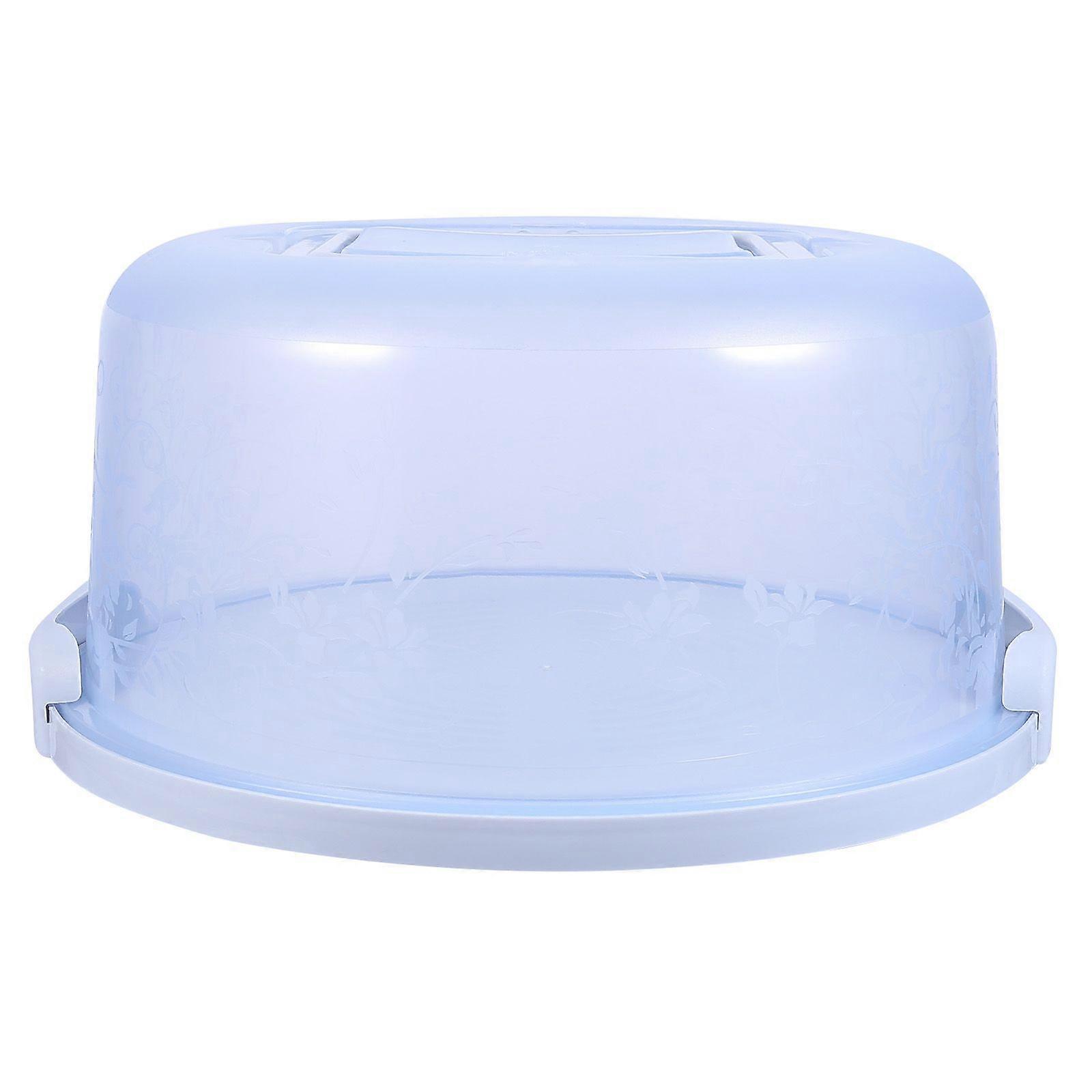 Handheld Cake Holder Portable Round Cupcake Carrier Cake Saver with Locking Lid