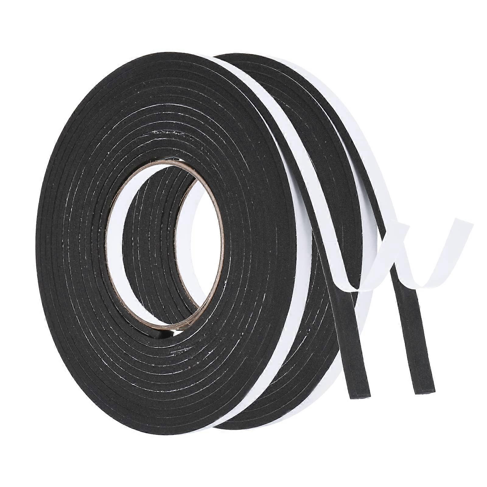 EVA Foam Seal Tape 2 Rolls for Door Window Insulation 16.4ft x 10mm Wide x 4mm Thick Weatherproof Sealant