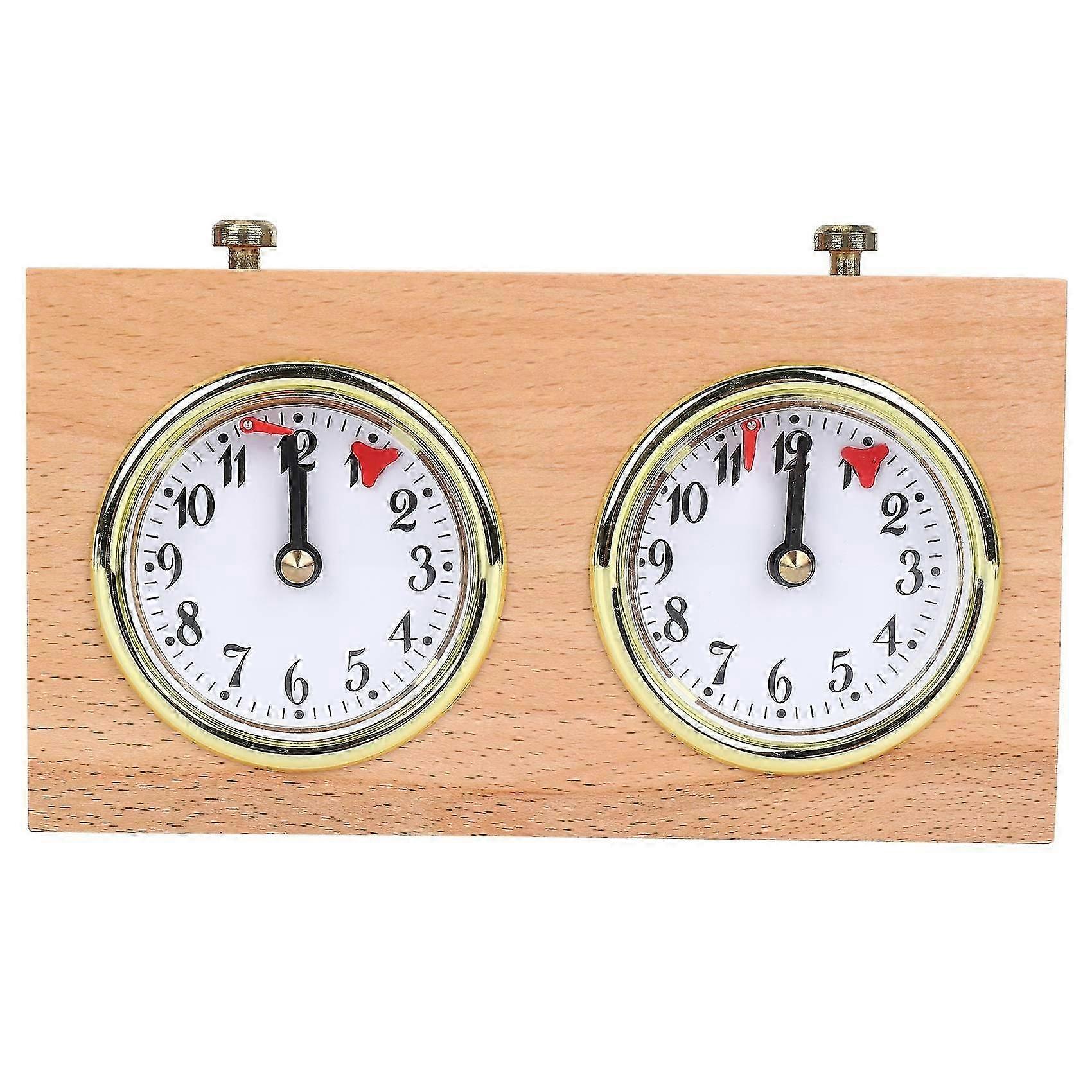 Chess Timer, Professional Digital International Chess Clock, Wooden Count Up Down Chess Timer, Port