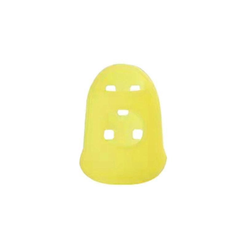 Colorful Silicone Thimbles Hollow Breathable Playing Guitar Protective Finger Sleeve DIY for Crafts Sewing Tools