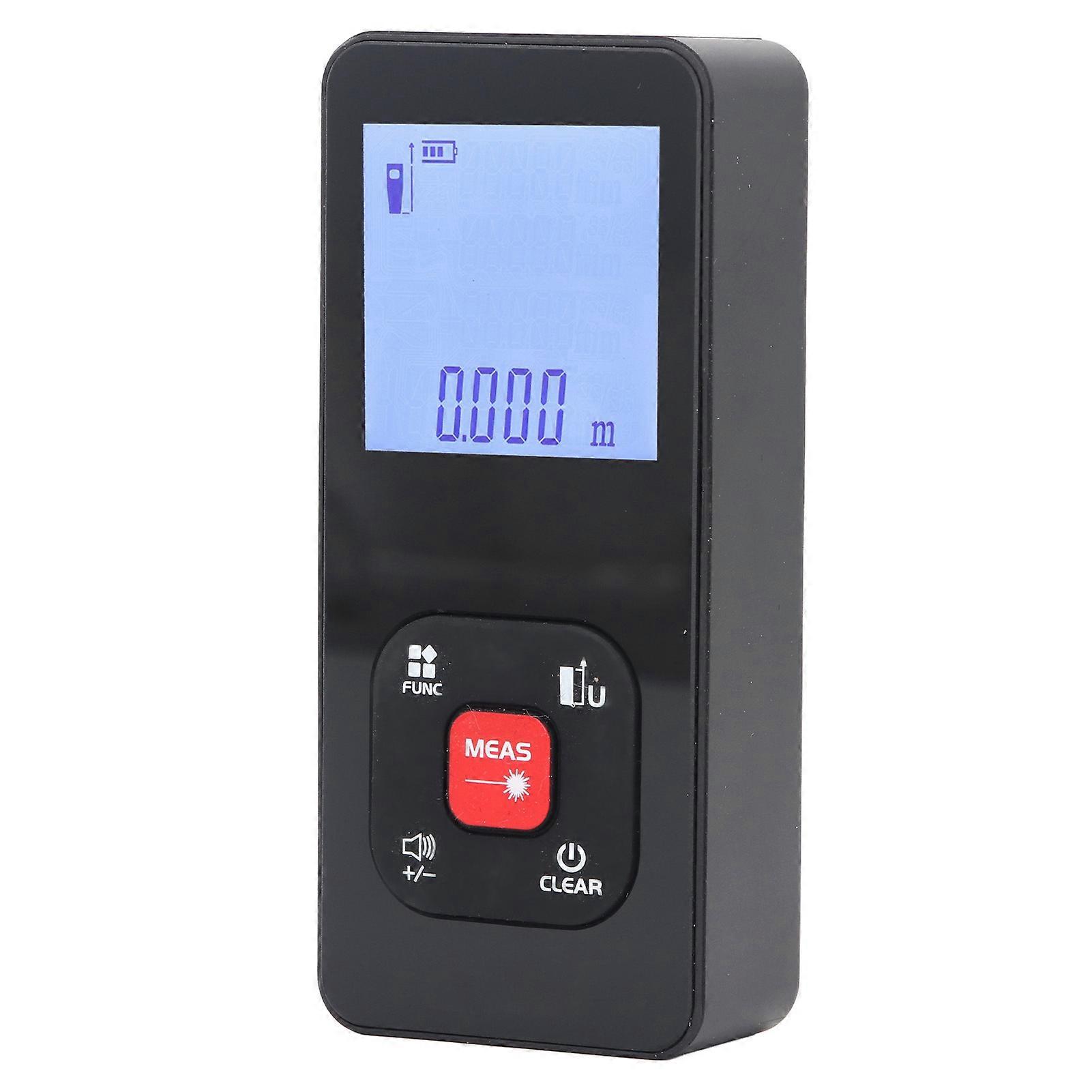 High Precision Infrared Distance Meter - Portable 0.05m to 50m Measurement Tool with Large Backlit LCD Display for Accurate Distance Measurement