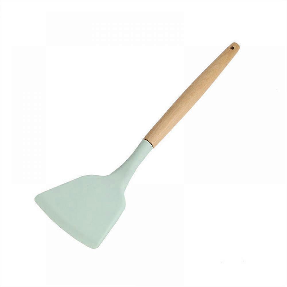 Multicolor Wooden Handle Silicone Kitchenware Single Bulk Non-stick Pot Shovel Kitchenware