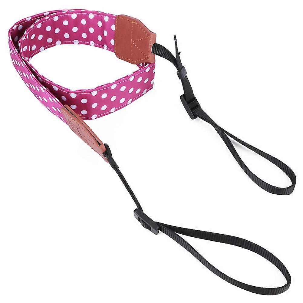 Dots Digital Camera Shoulder Straps General Adjustable PU Leather Cameras Accessory