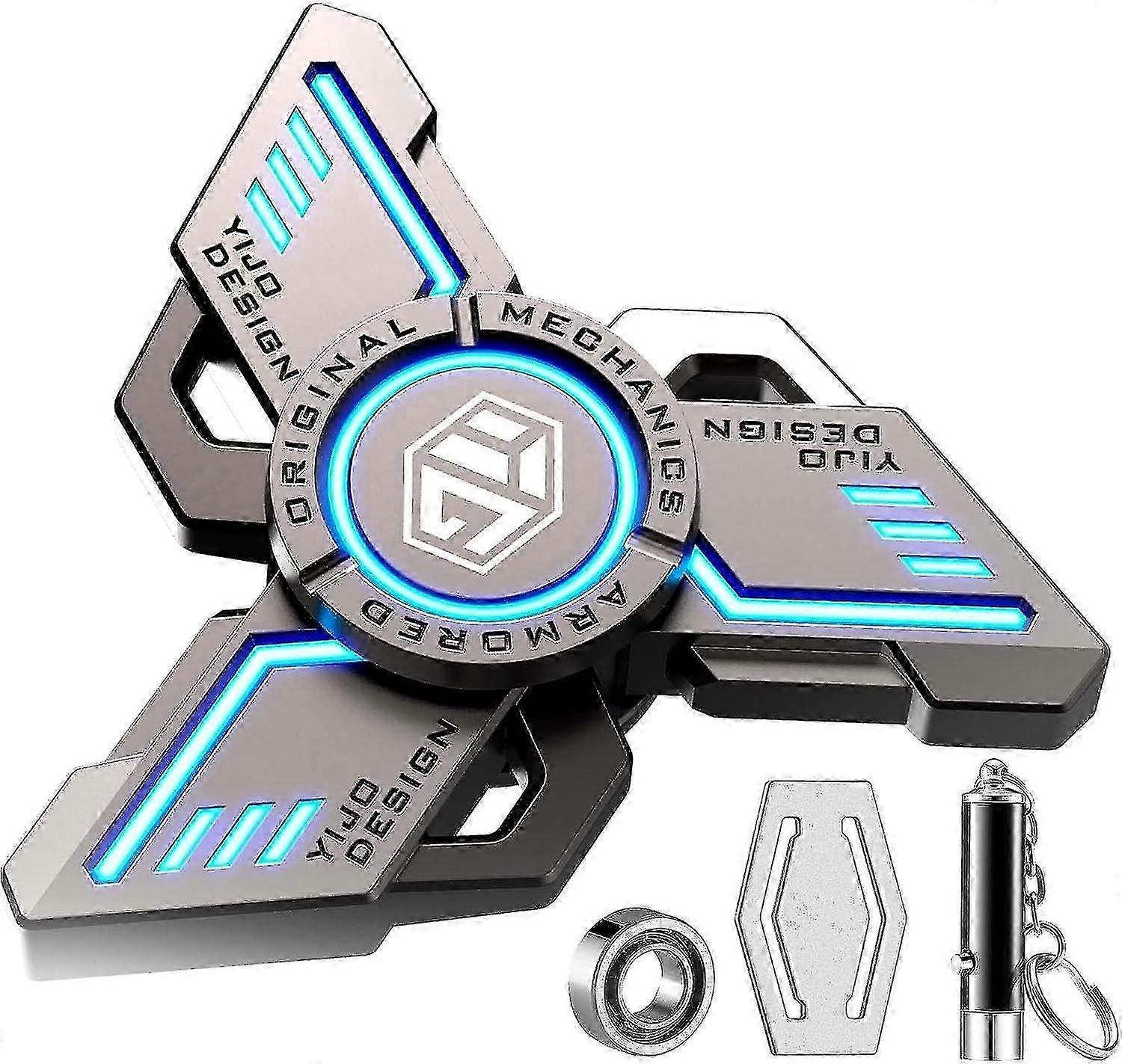 Fidget Spinner, Fidget Spinners Cool, Fidget Spinners For Kids, Stress Anxiety Adhd Relief Figets Toy, Fidget Light Up Spinner, Metal Finger Hand Spin