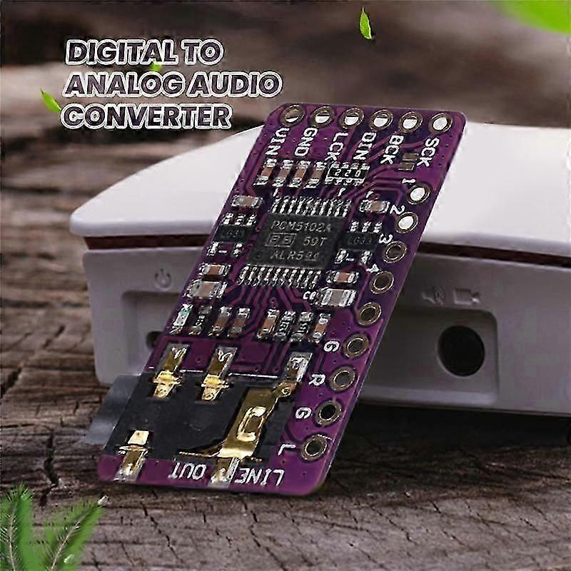 PCM5102 I2S IIS وحدة فك ترميز الصوت الرقمي DAC وحدة فك ترميز ستيريو DAC محول رقمي إلى تناظري وحدة صوتية ل js