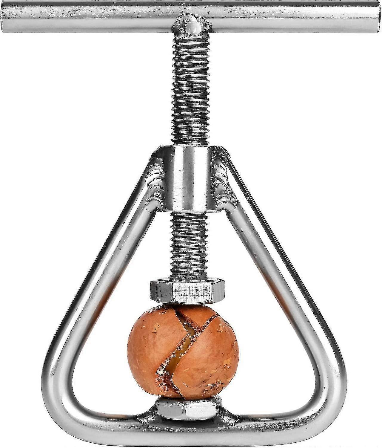 Stainless Steel Nutcracker for All Nuts - Perfect for Black Walnut Macadamia Hazelnut Brazil and Almond Nuts