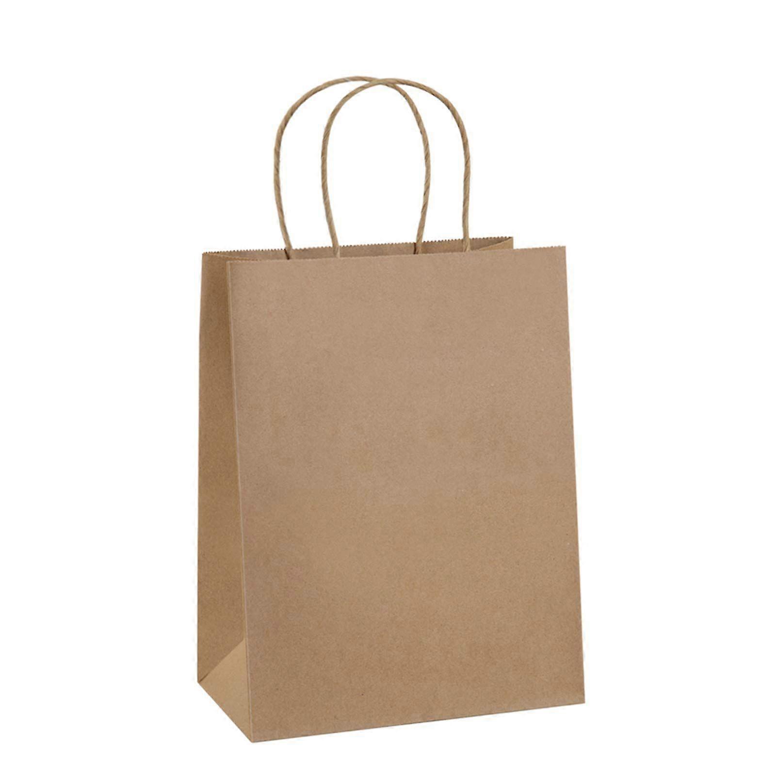 10 Pcs Sacs En Papier Sacs-Cadeaux, Sacs De Fête, Sacs À Provisions, Sacs De Détail, Sacs En Papier Avec Poignées En Vrac