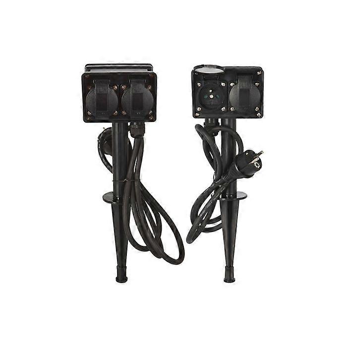 Socket with 4 Sockets 2+2 for Outdoor IP44 - FX Control