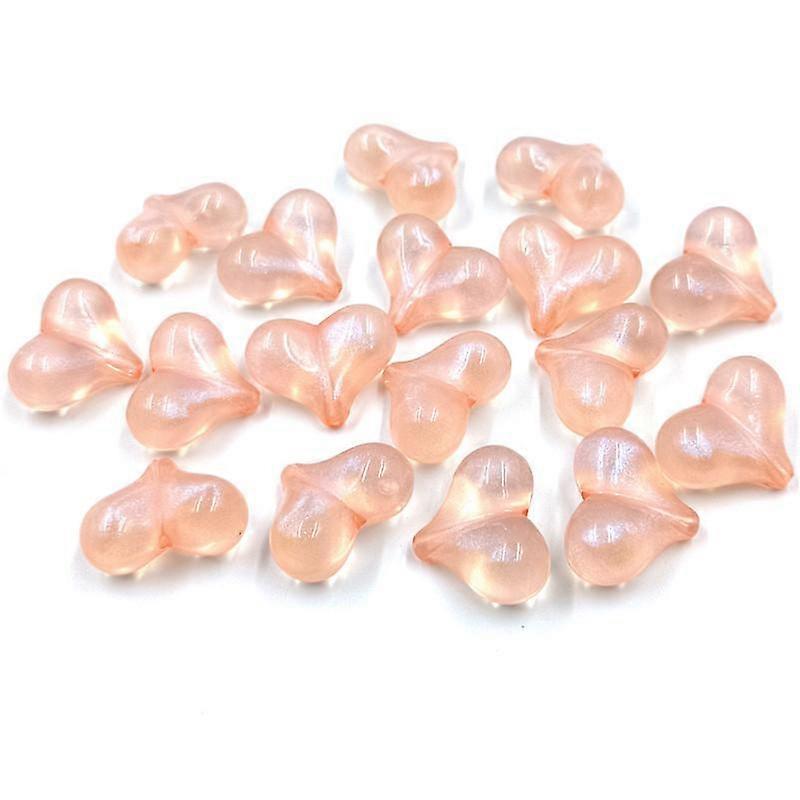 High quality Loose Beads for Jewelry Making Fluorescent Color Vertical Hole Heart Beads Bowknot Beads 10Pcs Horizontal Hole Bowknot Beads Beads
