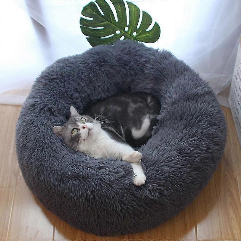 Round Dogs Pet Bed Comfortable Plush Kennel Deep Sleep Cat Litter Sleeping Bed Pet House Sofa Beds