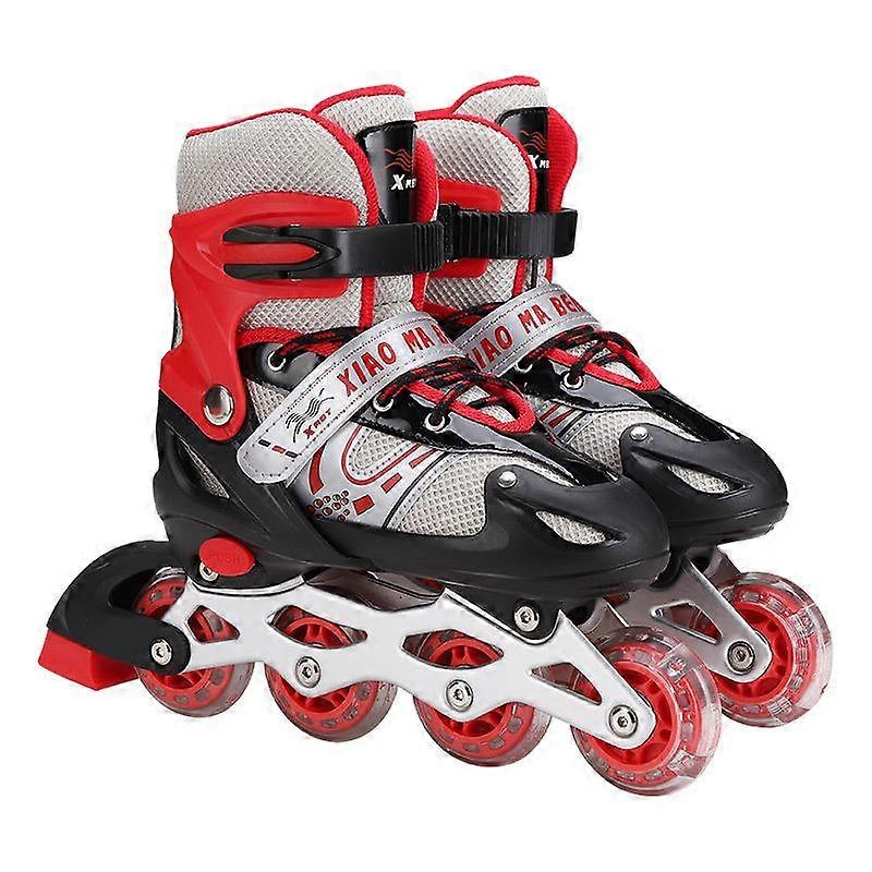 Roller Skates Shoes 4 Wheel Skating Shoes Adjustable Rollerskating for Teenager