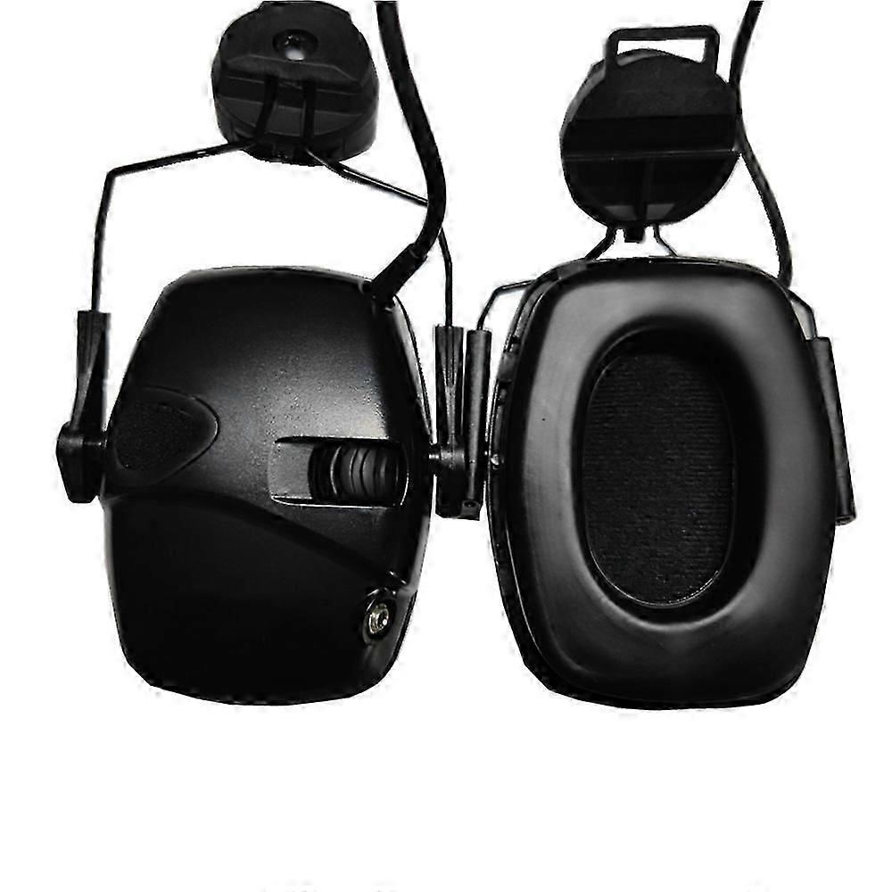 Electronic Shooting Headset Helmet Mounted Version Hunting Pickup and Noise Reduction Tactical Headset Hearing Protection Earmuf