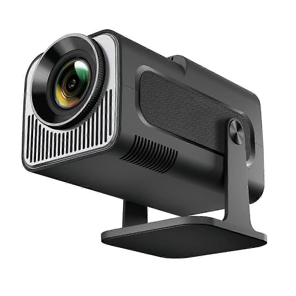 HY320 Mini Nyligen Inbyggd 720P Android 11 4K Projektor 300ANSI Wifi6 BT5.0 Bio Utomhus Bärbar 180° Projektor EU-kontakt