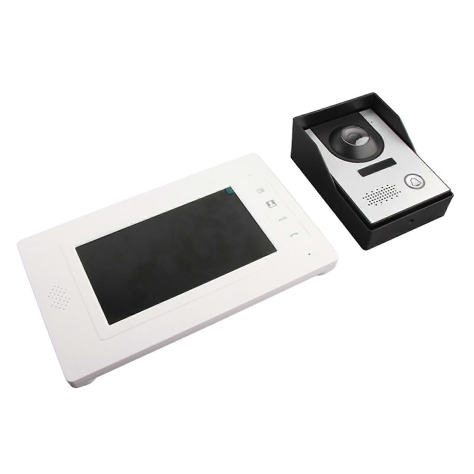 7in Home Video Doorbell Wired Intercom with Night Vision US Plug