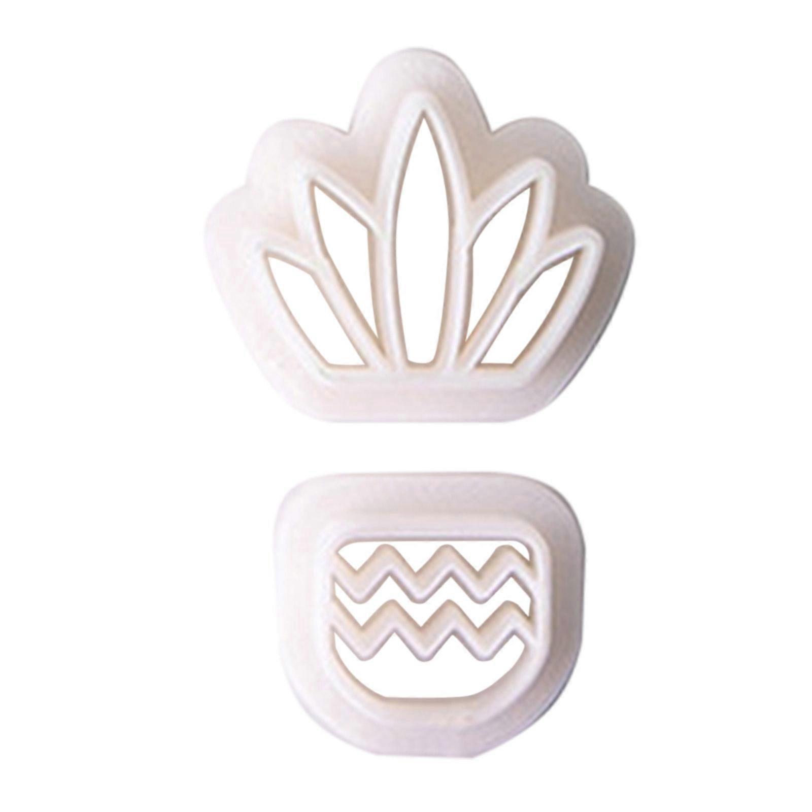 עציץ צמח חימר חותך קקטוסים דפוס פלסטיק עגיל תכשיטי תליון תבניות קקטוסים עגילים רך חרס חיתוך עובש