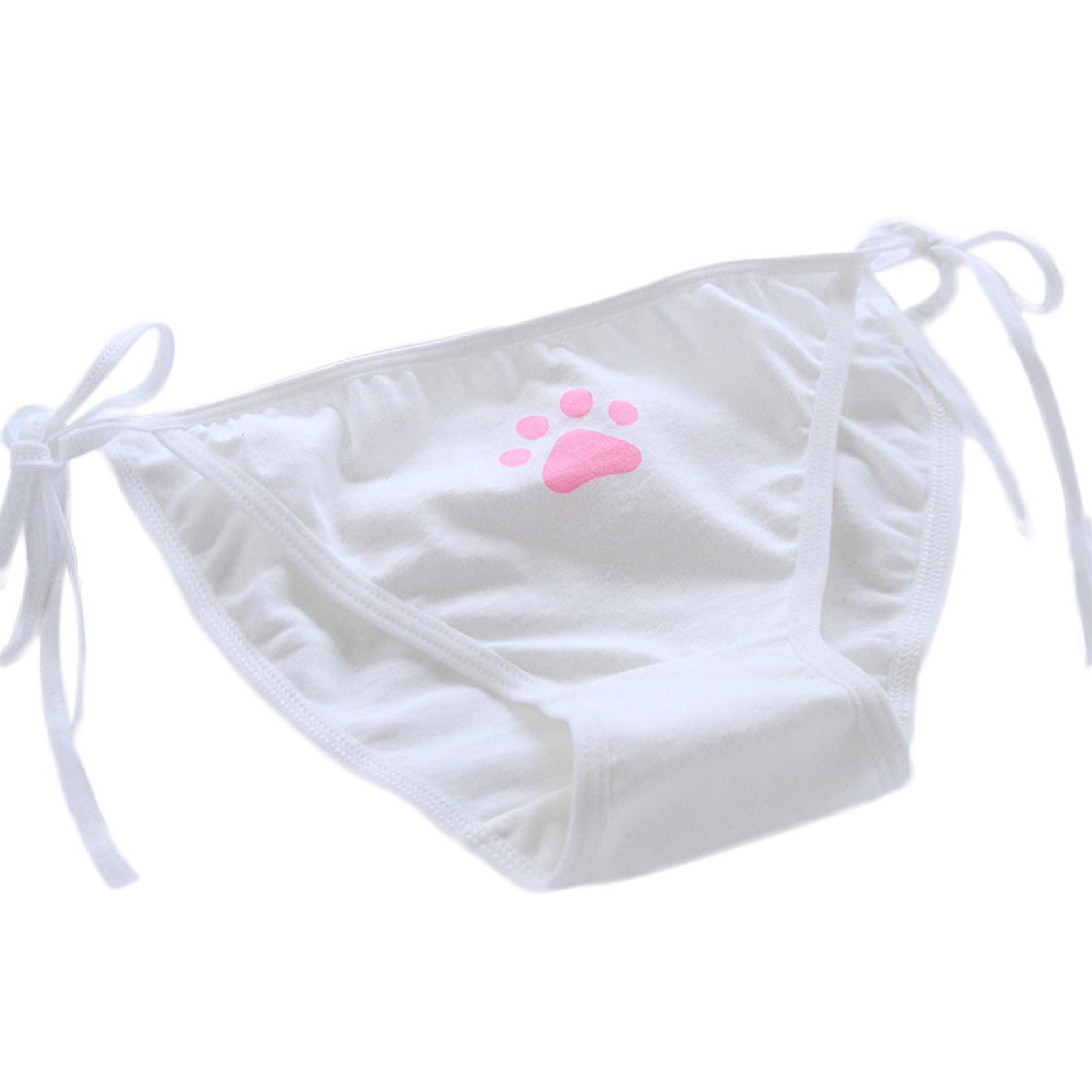 Aranyos Karmos bugyi Női fehérnemű Szexi fehérnemű Női Alsónadrág Kötés Bugyi Szexi alsónadrág Fehér