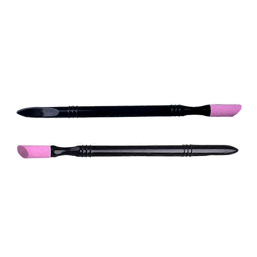 Double-end Quartz Cuticle Pusher Manicure Nail Art Tool