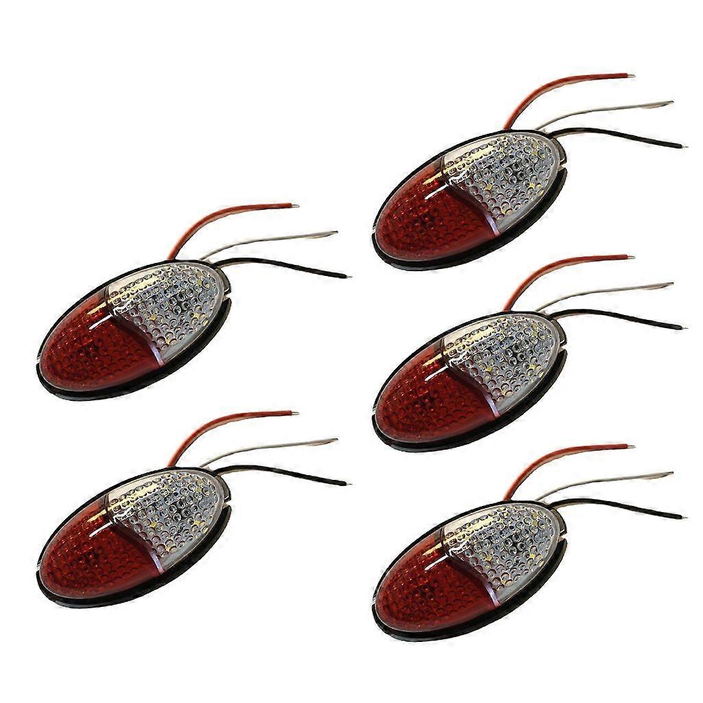 5 قطع 12 LED شاحنة مقطورة ضوء الجبهة الخلفية LED الجانب ماركر أضواء التخليص