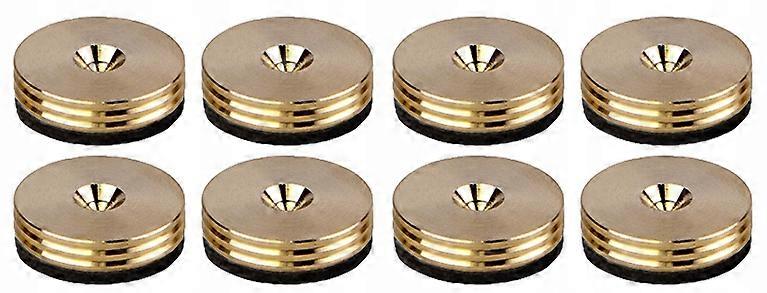 Crosstech P6 Speaker Spike Pads, Gold, 8 Pieces