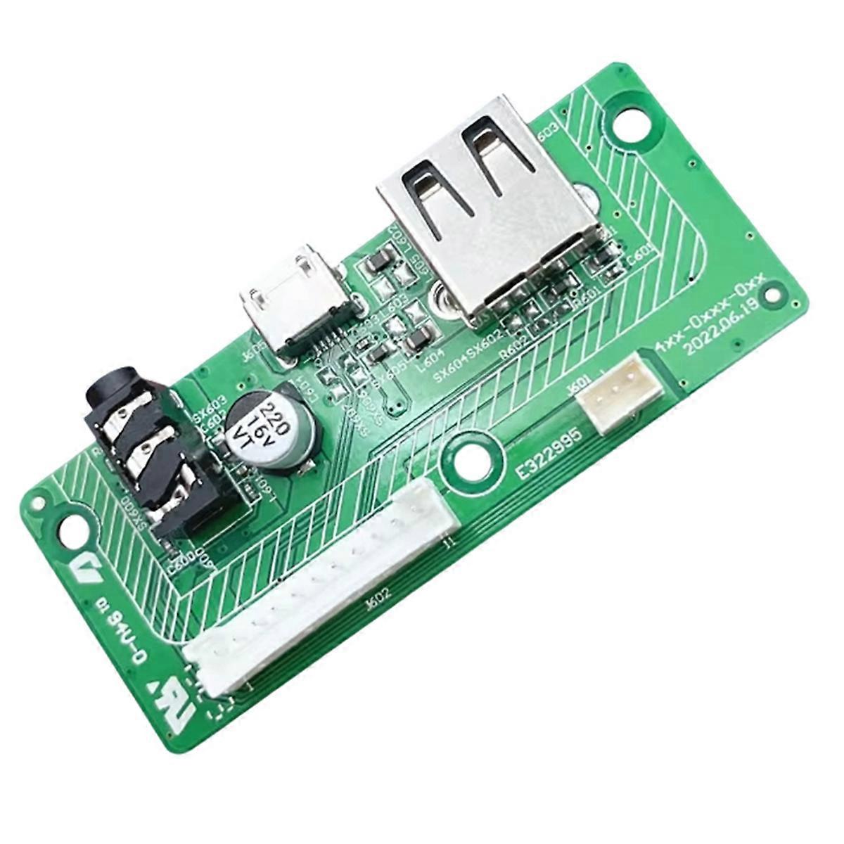 جديد ل CHARGE3 USB 2.0 Audio Jack Power Supply Board Connector لشحن 3 مكبرات صوت Micro-USB Char