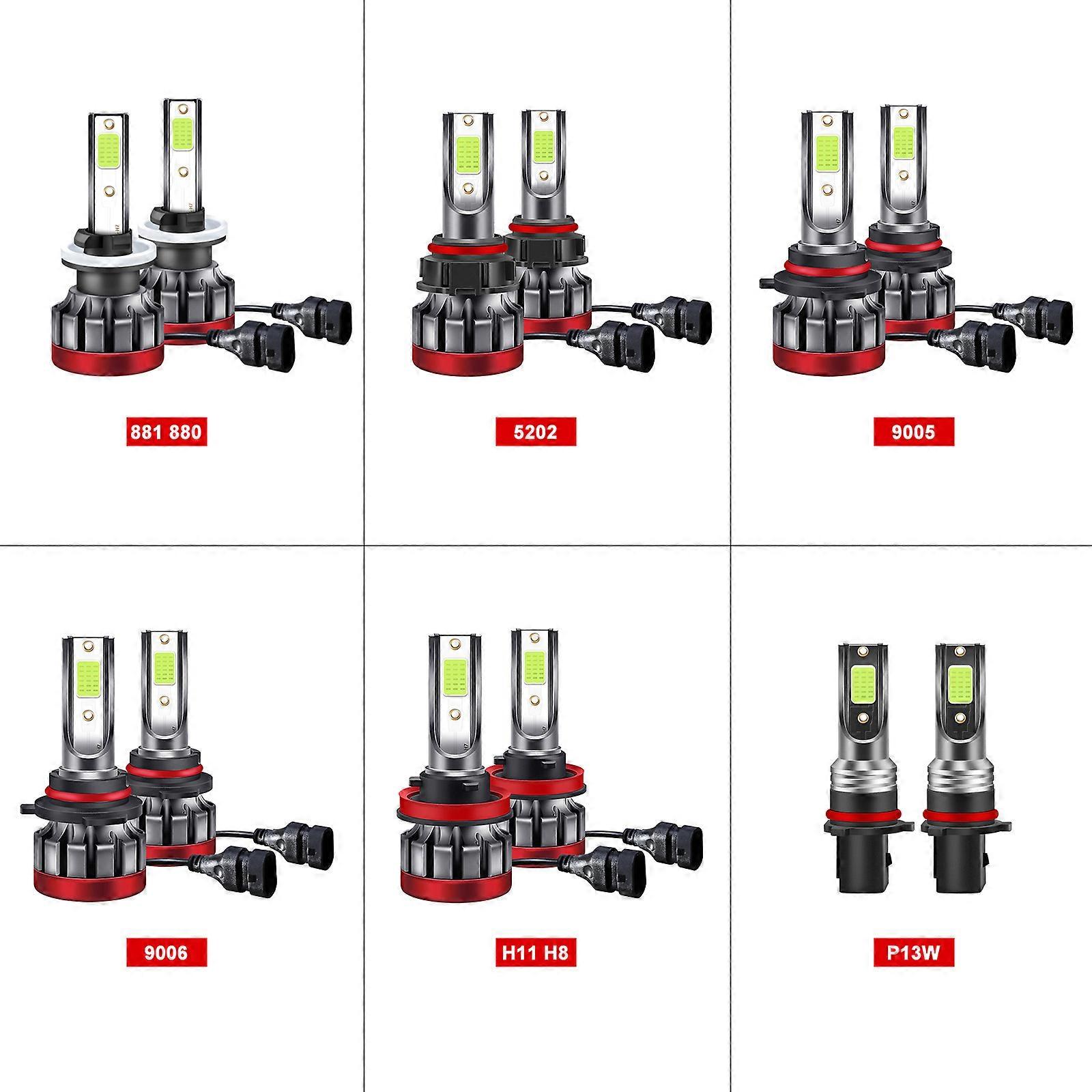 5202 LED Headlight Bulbs,30W 3000 Lumens Super Bright LED Headlights Conversion Kit IP68 Waterproof,Pack of 2