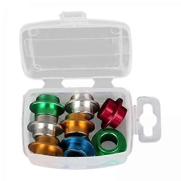 4X 8X Inline Skate Axle Bearing Spacer Accessories Aluminium Alloy Smooth Bushing Spacer Parts for Men Inline Skate Skateboard