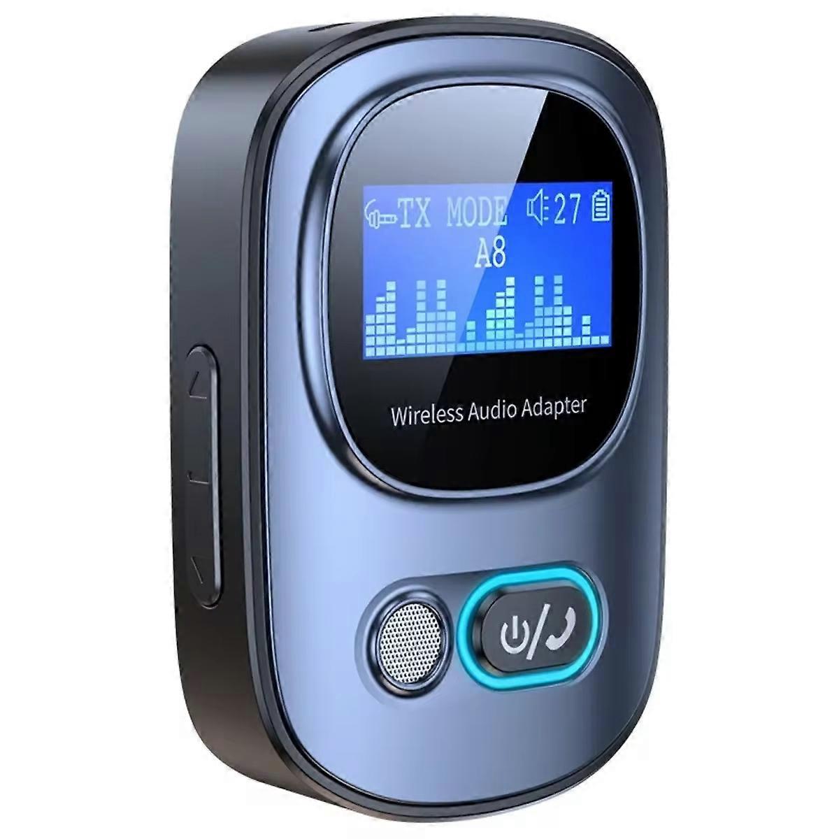 Bluetooth 5.3 Audio Adapter Receiver Transmitter MP3 Player Supports Wired Headset / TF Card T68