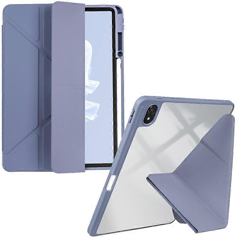 Clear Acrylic Deformation Leather Tablet Case