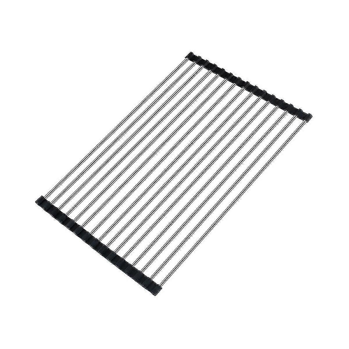 Roll Up Dish Drying Rack Over The Sink Drying Rack For Kitchen, Folding Dish Rack Over Sink Mat, Di