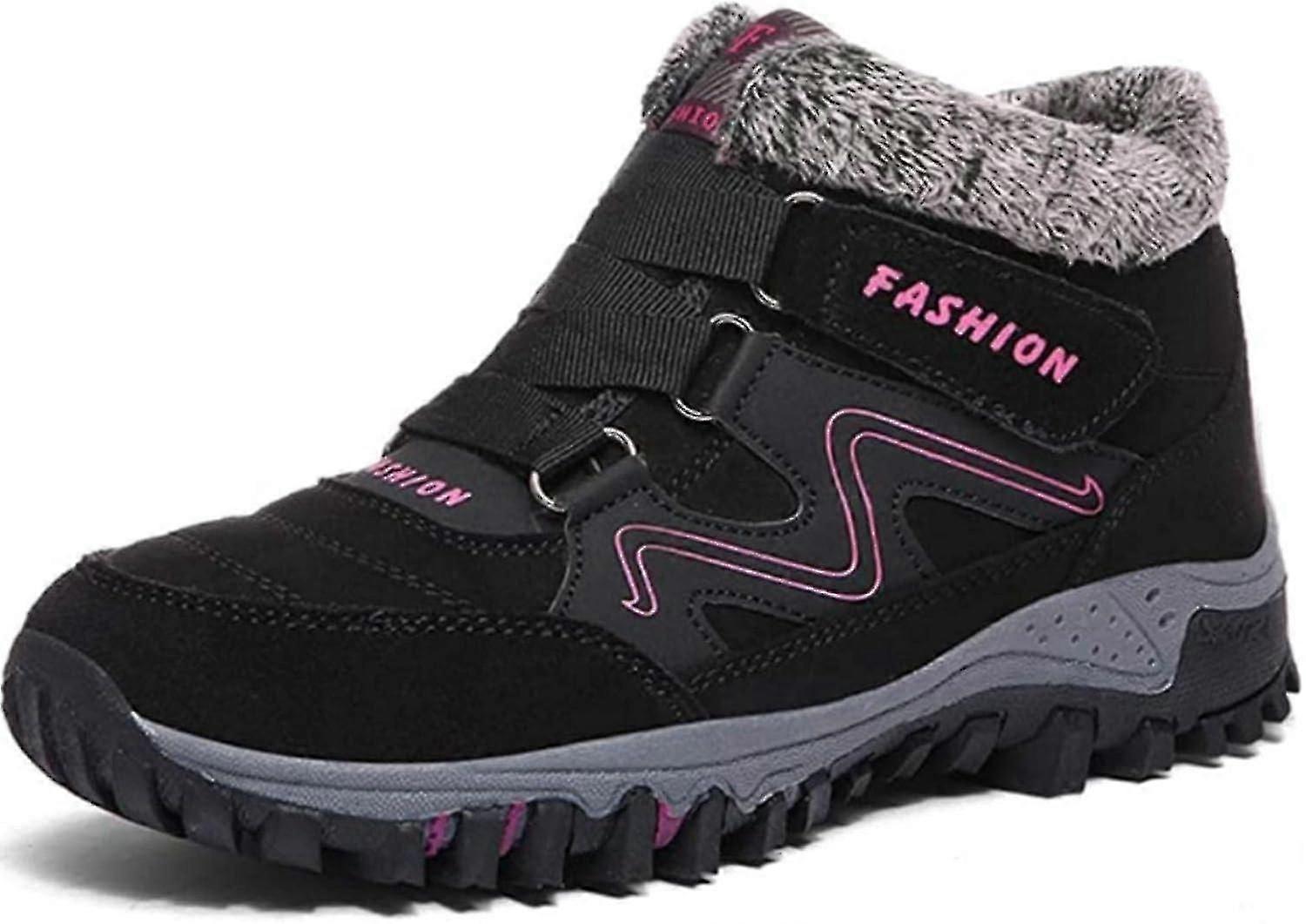 Damen Winter pelzgefütterte warme Stiefeletten