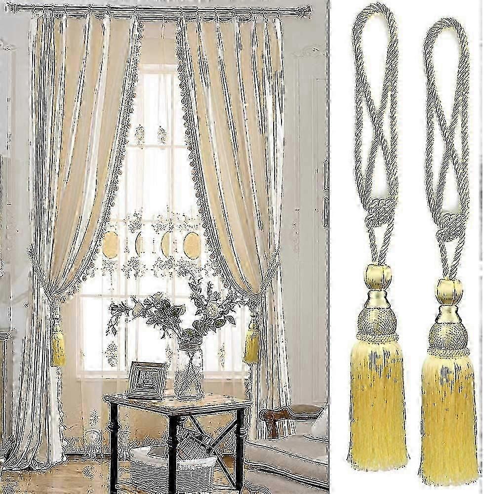 2pcs Tiebacks Curtain Tassels Curtain Tiebacks Tassels Curtain Tiebacks Tassels Gold, Tiebacks For Curtains