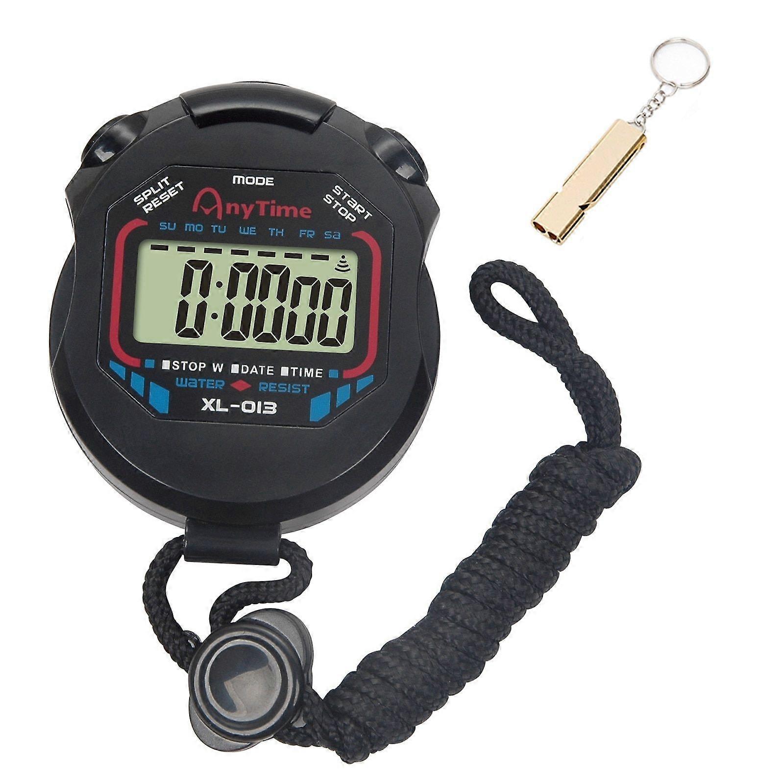 Digital Stopwatch, Whistle, ABS, Displays Time, Date, Alarm, Compass