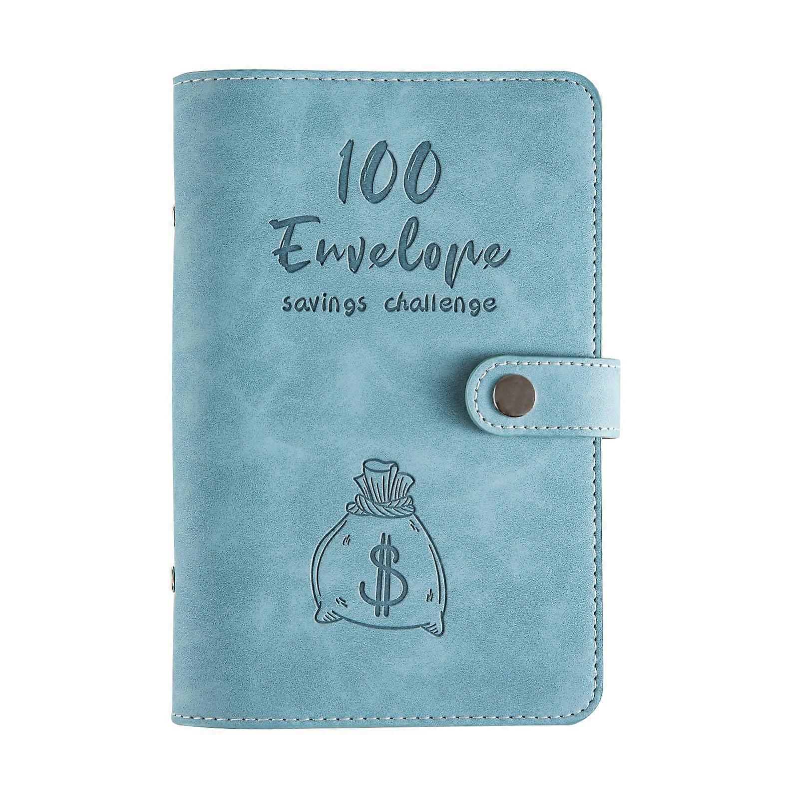 100 Envelope Savings Challenge Binder Budget Binder Book Money Saving Binder Retro green (shell only)