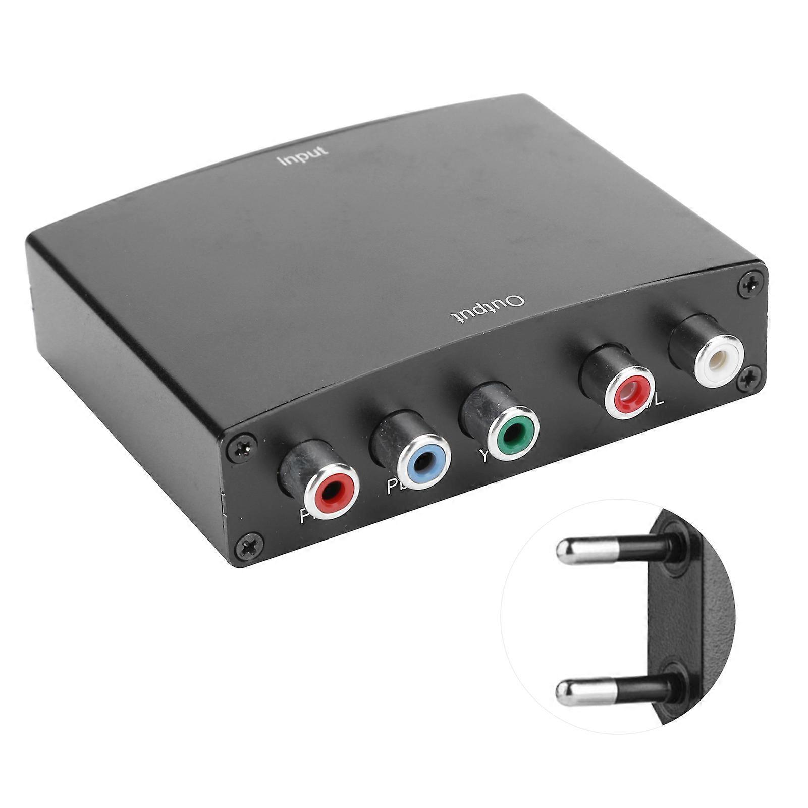 HD Video Converter HDMI to 5RCA RGB Color Difference Component Interface YPbPr R/L o Adapter