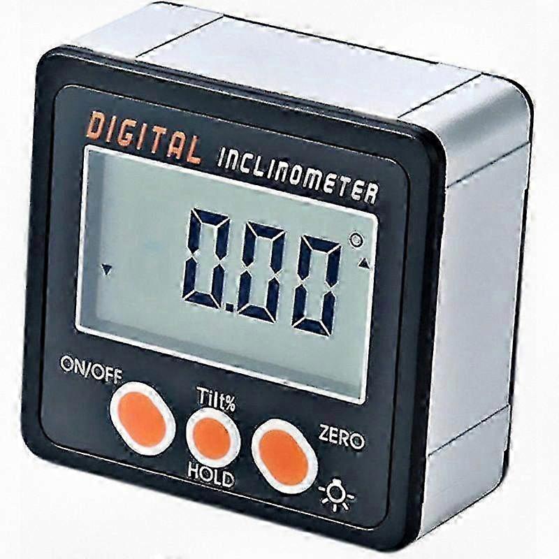 Digital Inclinometer with Magnetic Base, Suitable for Various Applications, Measuring Range 0-360 Degrees