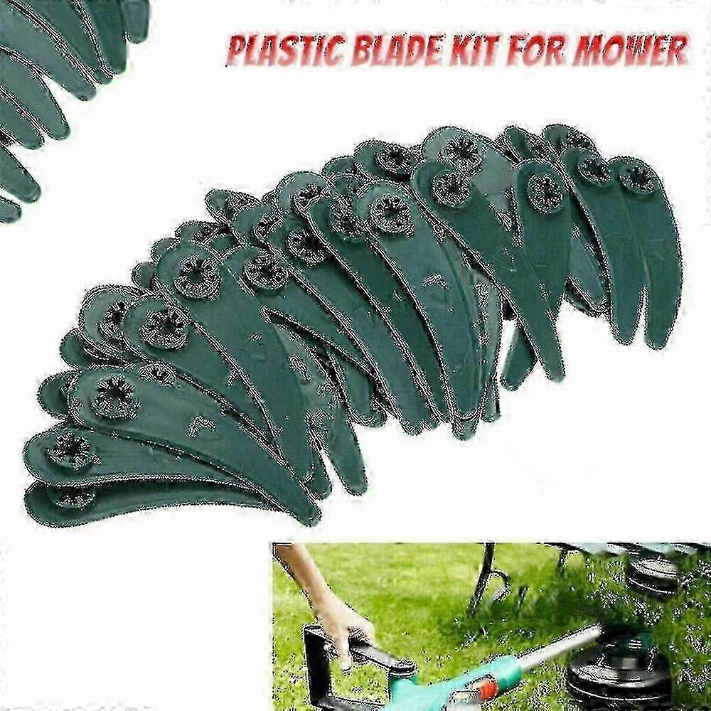 10/50 عبوة شفرات قطع بلاستيكية متوافقة مع ماكينة تشذيب العشب Bosch ART 23-18 Li 26-18Li