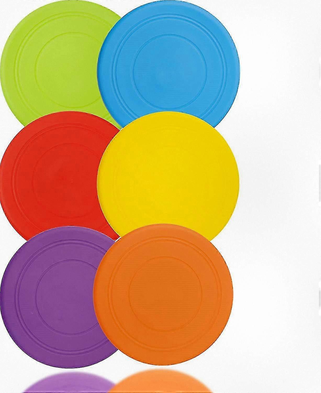 6 Pack Silicone Dog Flying Disc Fun Toy Suitable for Outdoor Training Activities