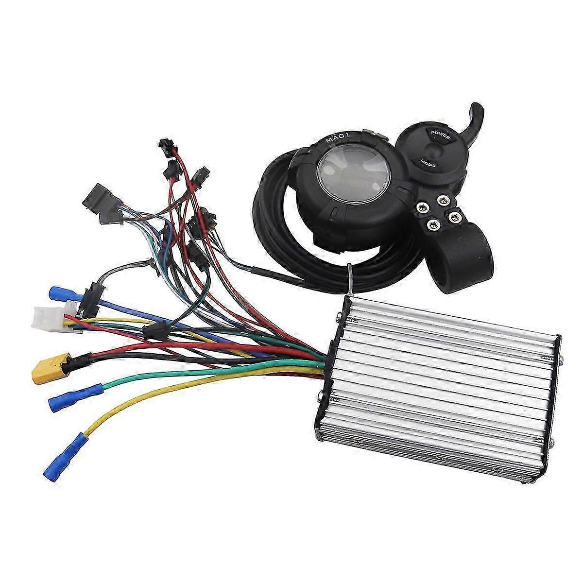 For DAMAO MA01 LCD Meter Throttle 5PIN 36V-72V+48V-60V 600W Brushless Controller for FLJ Electric S